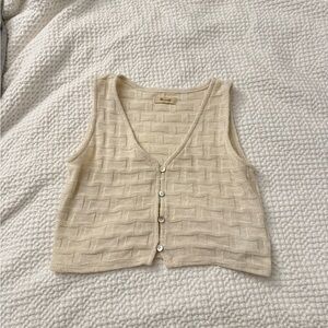Madewell cropped knit tank